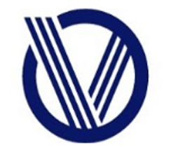 Oregon Voices Logo - Dark Blue O containing a V created with 3 lines on each leg of the V.